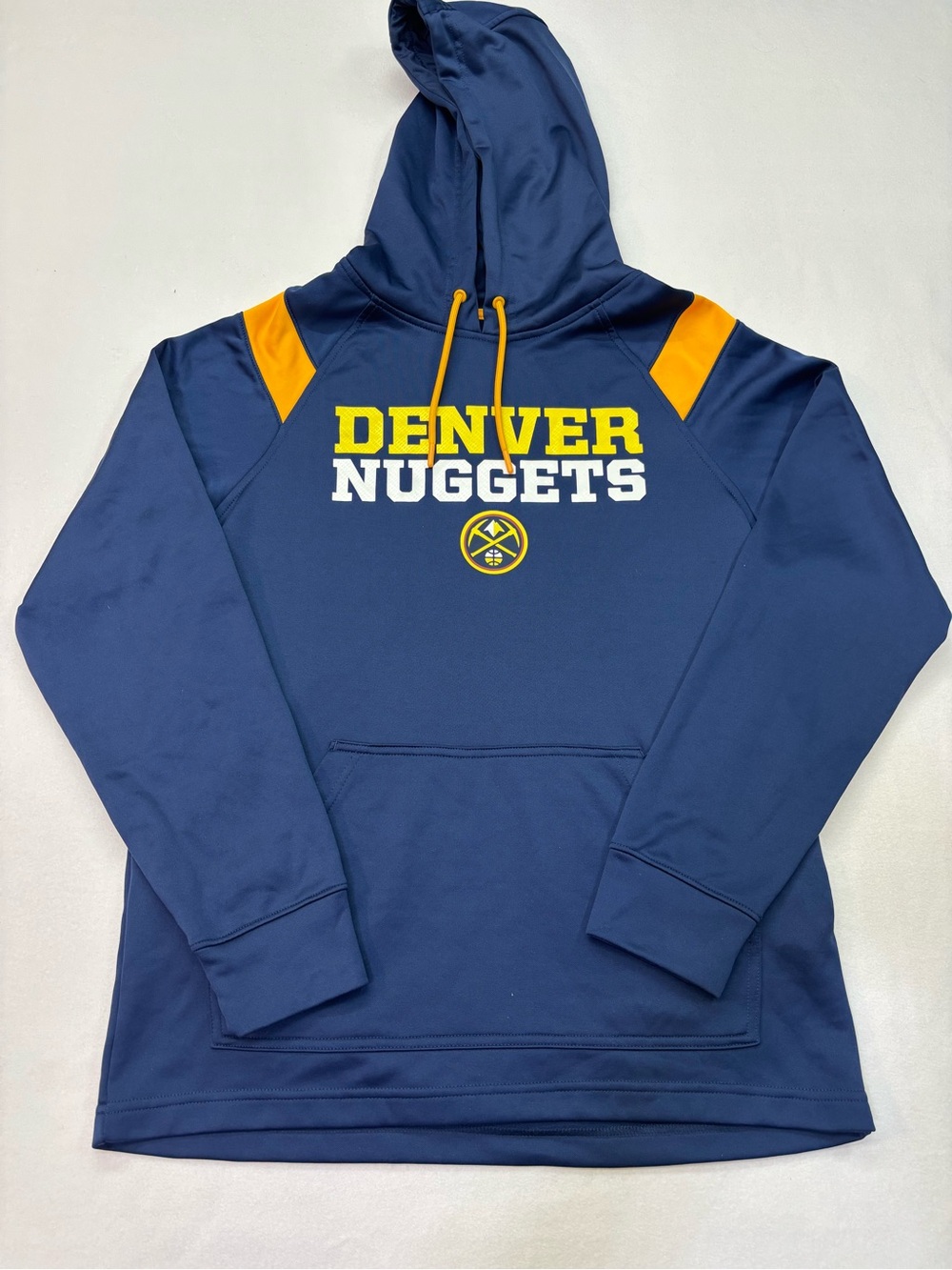 NBA Denver Nuggets Navy & Gold Crewneck Hoodie